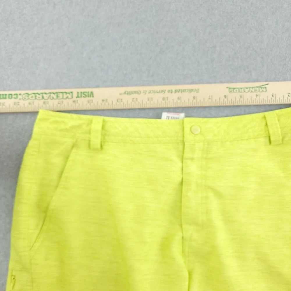 Puma Shorts Mens 36 Yellow Solid Performance Microfiber Chino 11